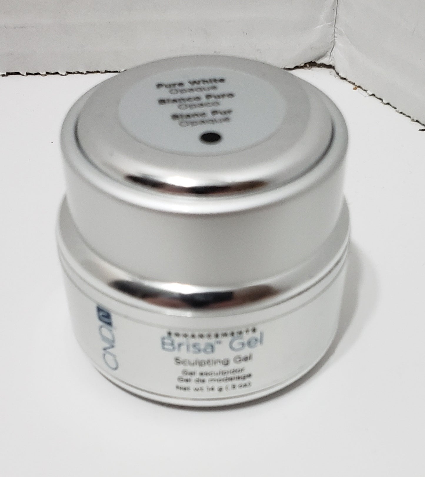 CND Brisa Sculpting Gel PURE WHITE Opaque Acrylic Spa Nail UV Enhancement