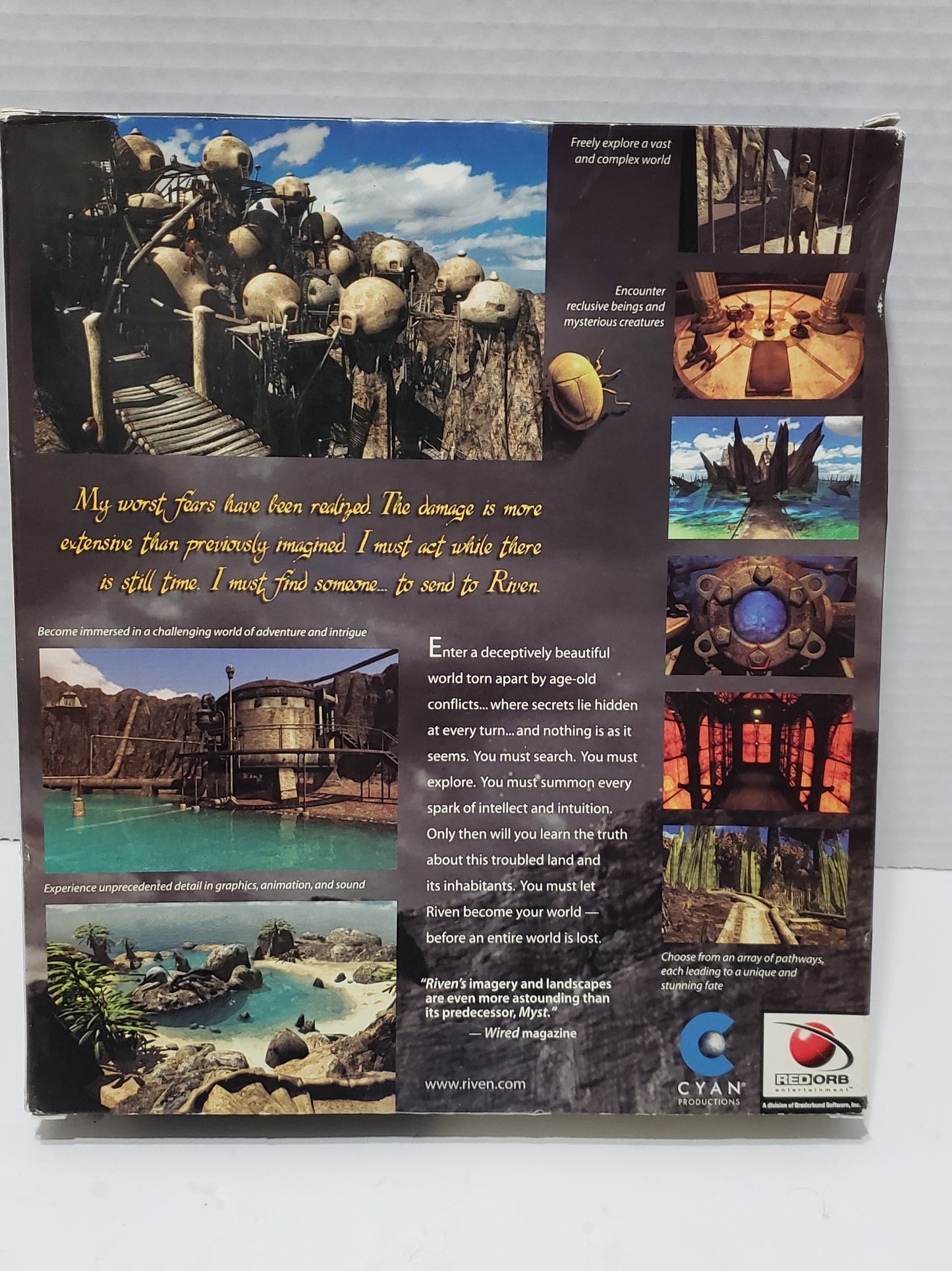Riven The Sequel To Myst, Big Box Game - PC