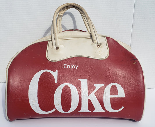 Enjoy Coke Vintage Leather Duffle Bag