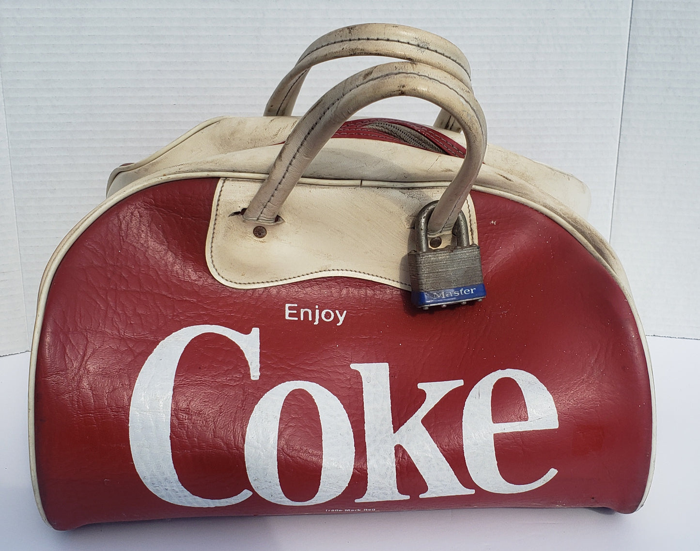 Sac de voyage en cuir vintage Enjoy Coke