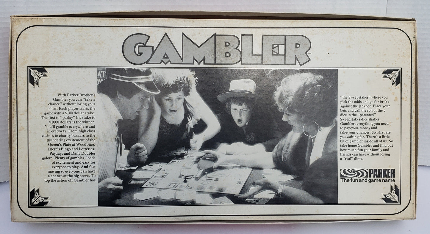 GAMBLER Vintage Board Game - 1975