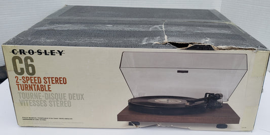Crosley C6 2-Speed Stereo Turntable - Walnut