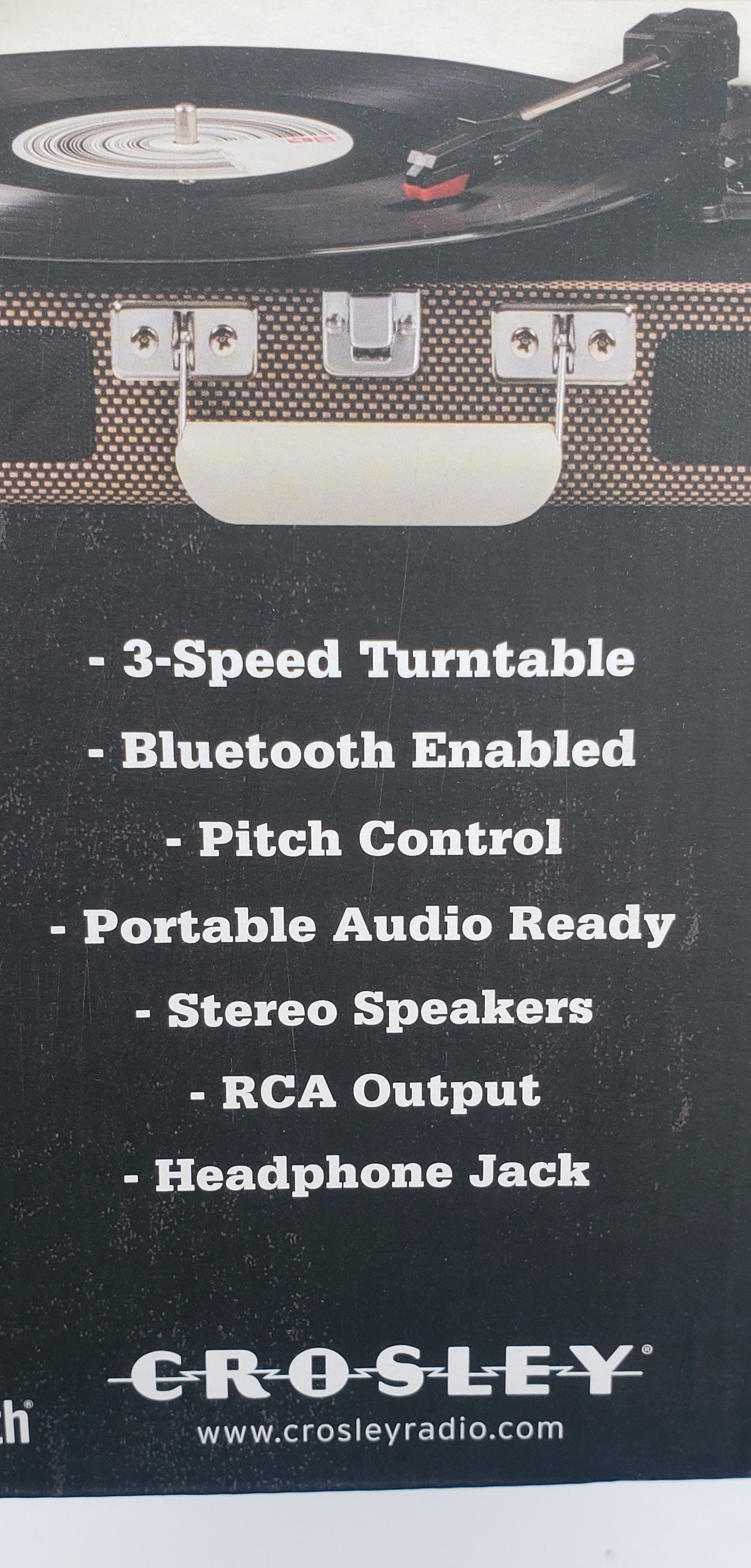 Crosley Cruiser Deluxe 3-Speed Portable Turntable - Brown