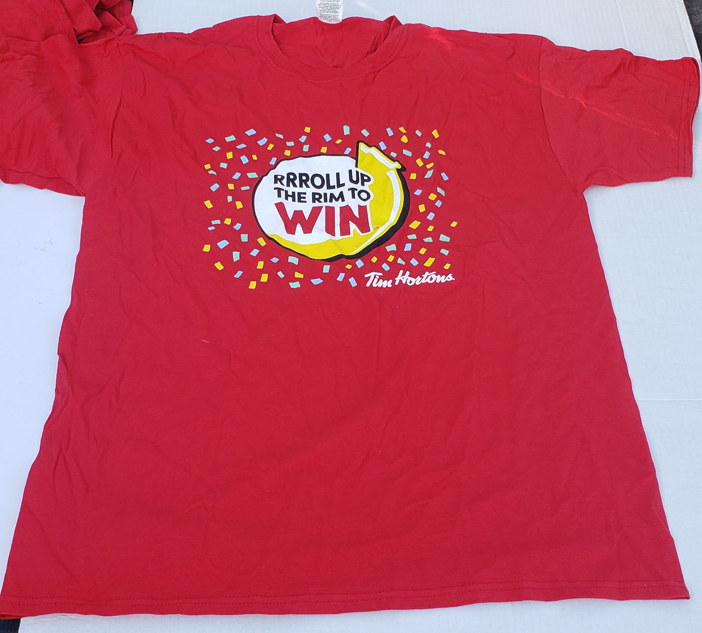 Tim Hortons Rrroll Up The Rim To Win T-Shirt - Large