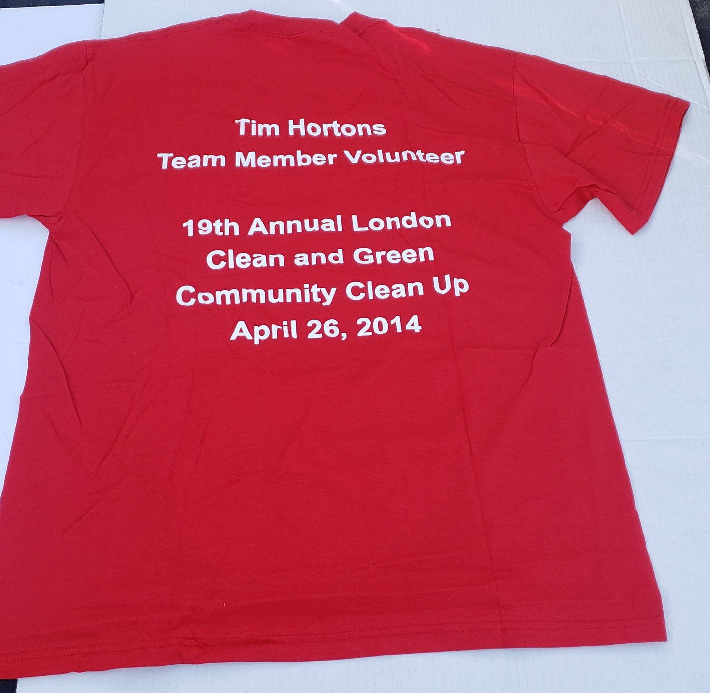 Tim Hortons Community Clean-Up T-Shirt - Large