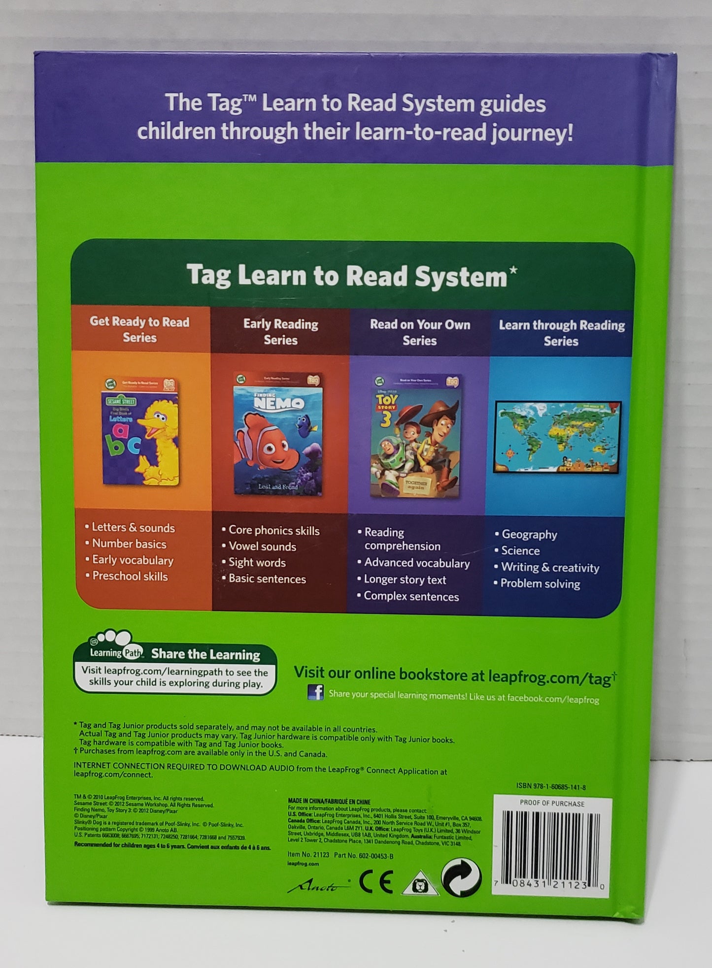 Leap Frog: Toy Story 3 Together Again Book