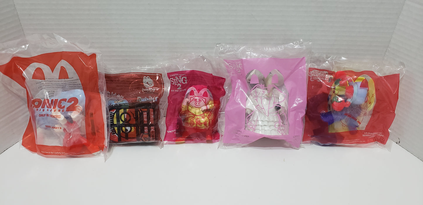 Sac de jouets Happy Meal McDonald's assortis