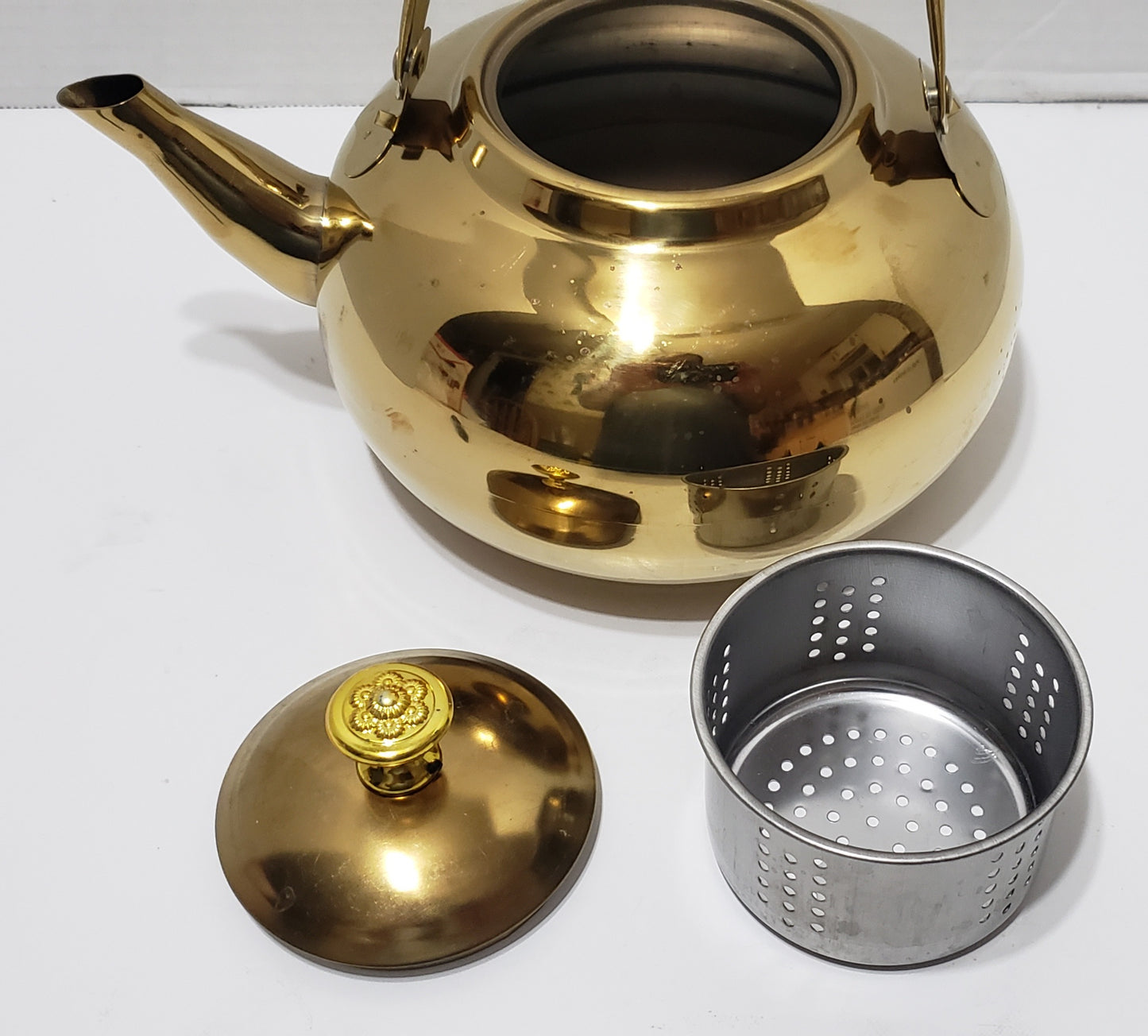 Huijin Gold Teapot with Infuser