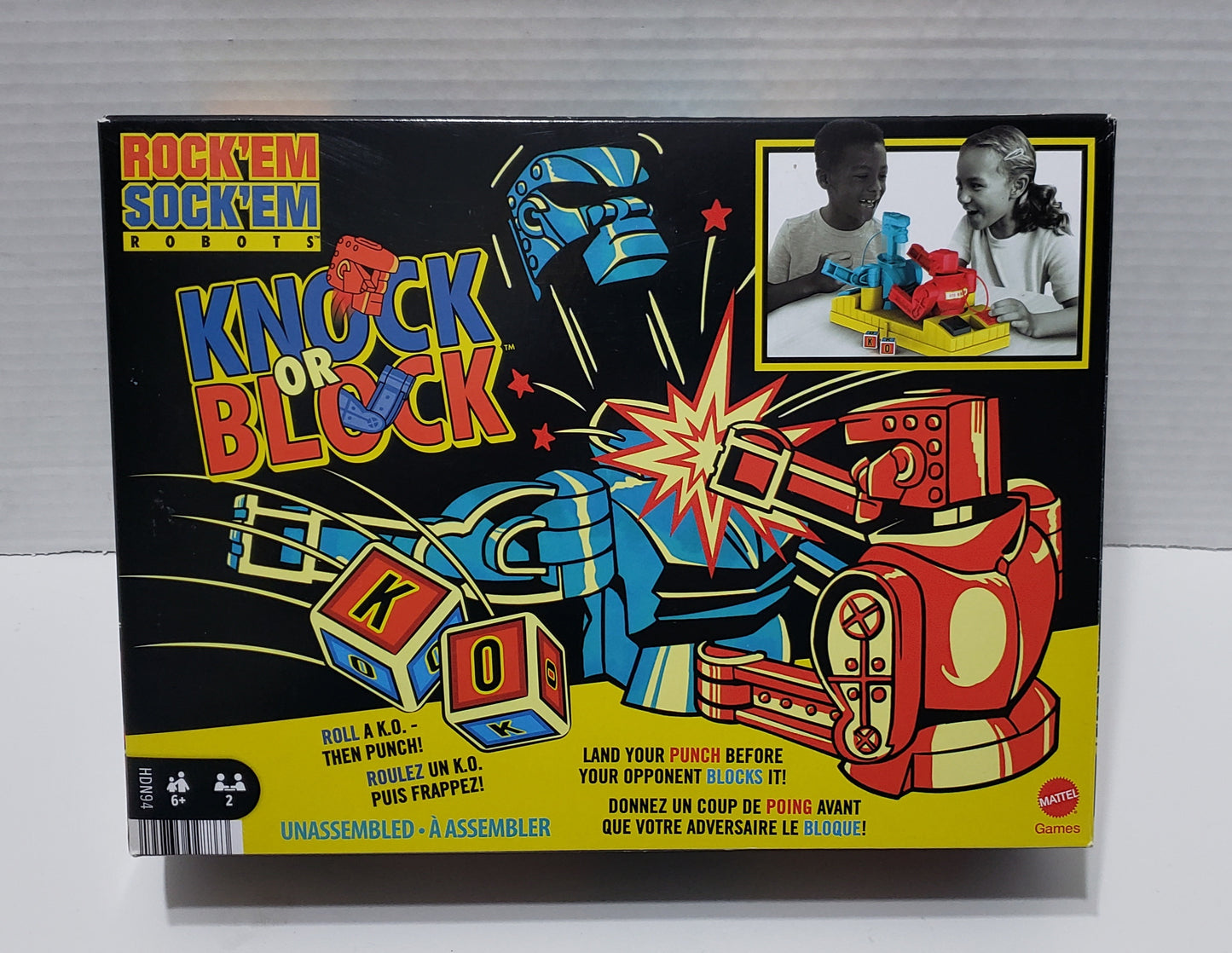 Rock 'Em Sock 'Em Robots Knock Or Block Game