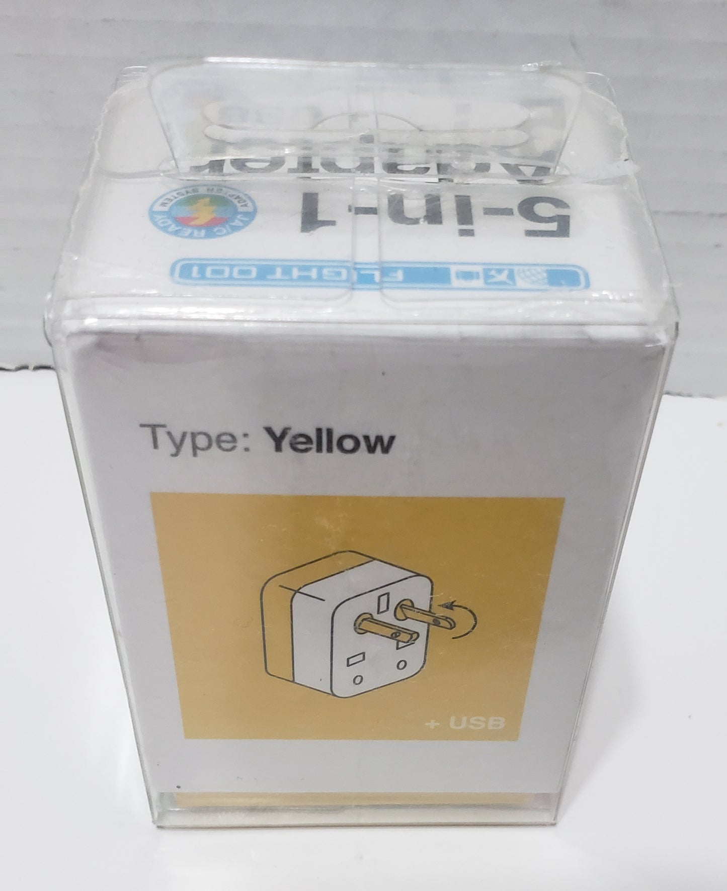 Flight 001 5-in-1 Color-Coded Universal Travel Adapter with 2 USB Ports