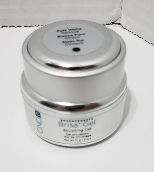 Gel sculptant CND Brisa PURE WHITE Acrylique opaque pour ongles Spa UV
