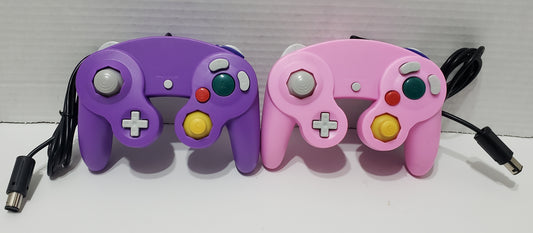 GameCube/Wii Aftermarket Controllers - 2 Pack - Pink/Purple