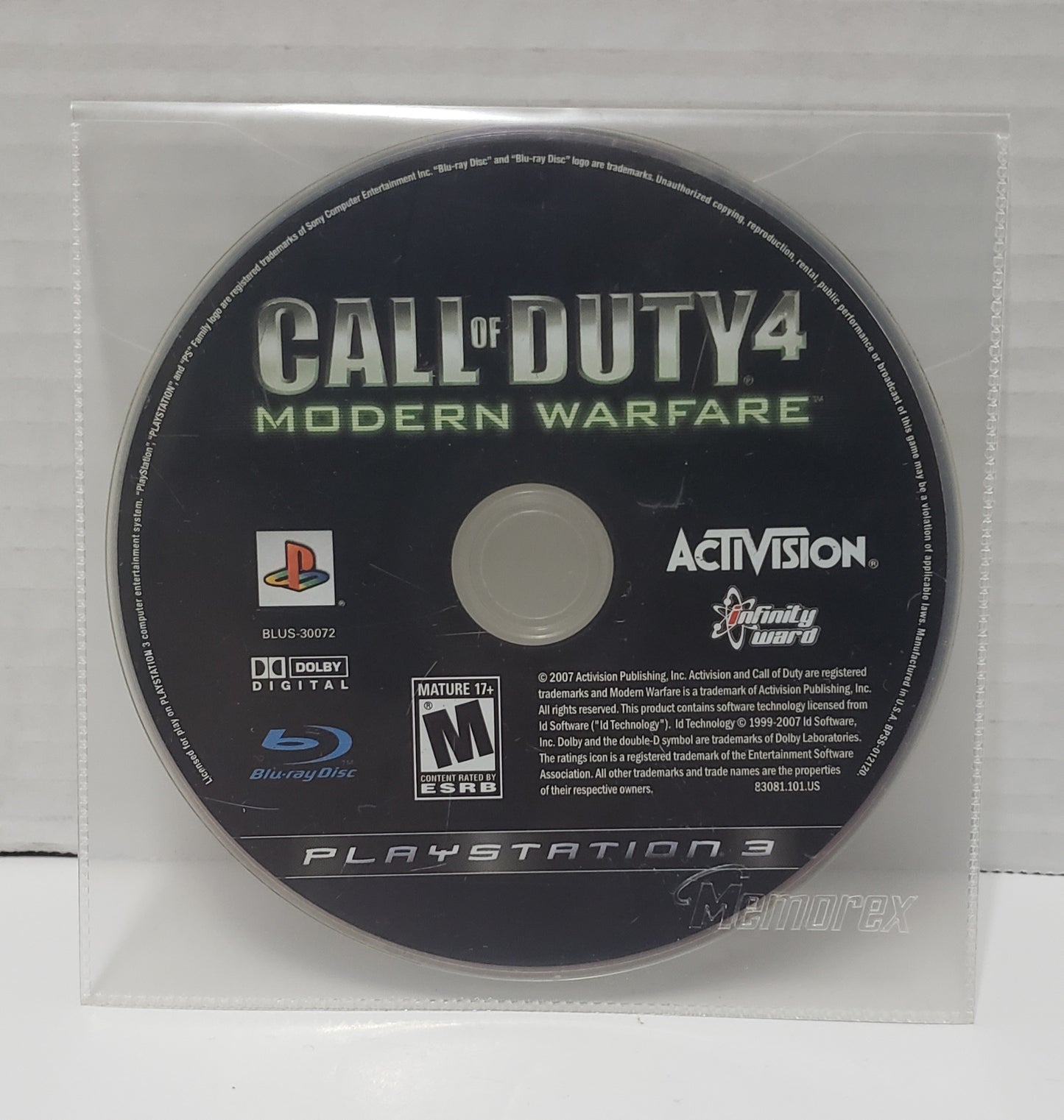 Call Of Duty 4: Modern Warfare - PlayStation 3 - DISC ONLY