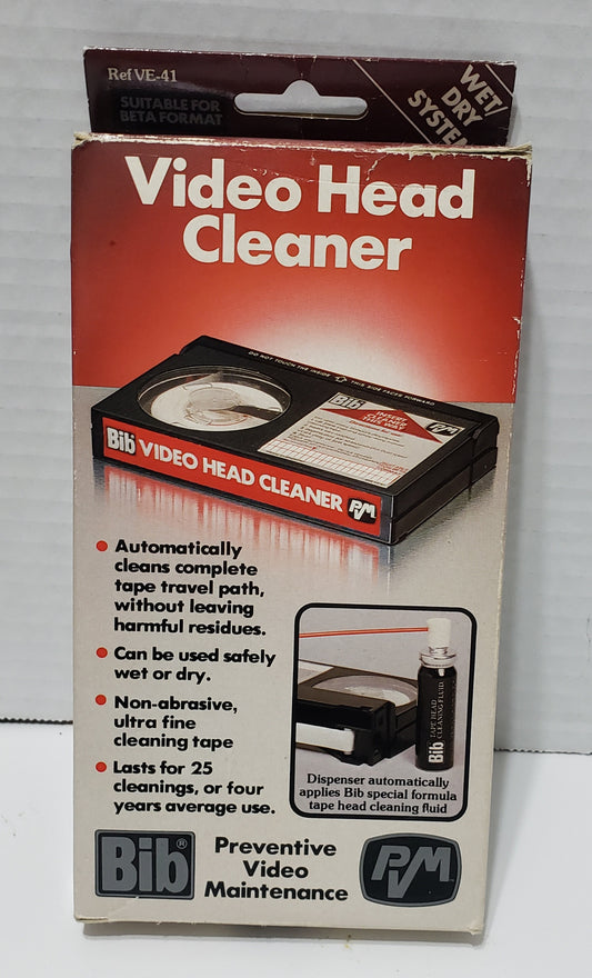 Bib Video Head Cleaner for VCR