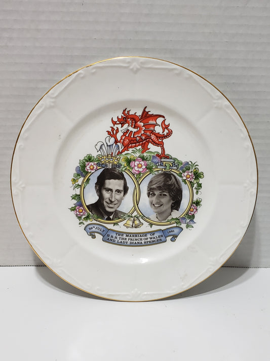 Prince Charles/Princess Diana Plate - Marriage 1981 - Collectible