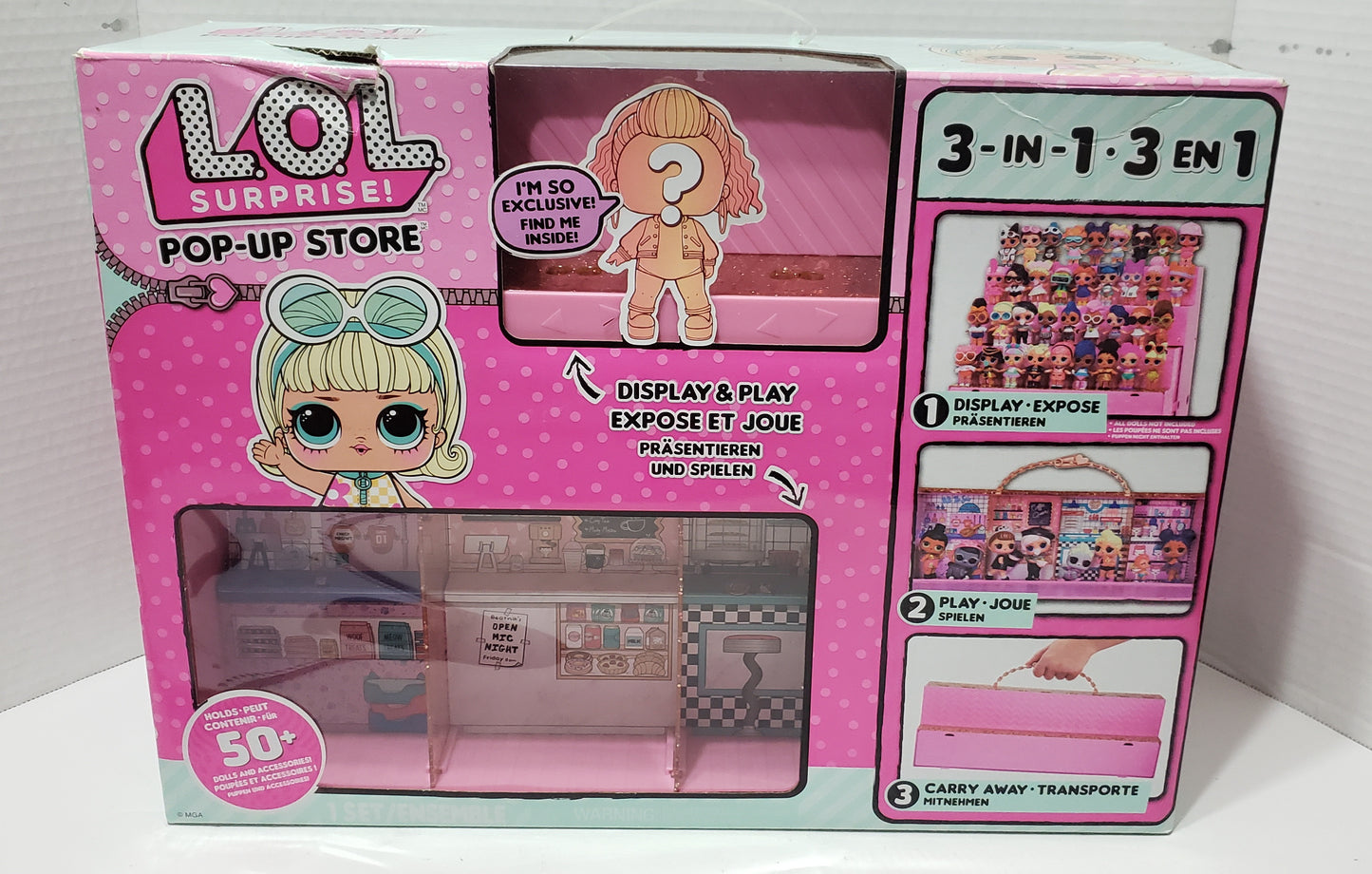 L.O.L. Surprise Pop-Up Store Display & Play with 1 Exclusive Doll - RARE