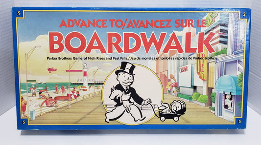 Advance To Boardwalk Board Game - Vintage 1985