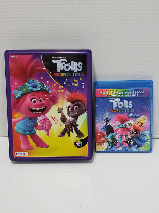 Trolls World Tour Collector Tin with Trolls Blu-ray/DVD
