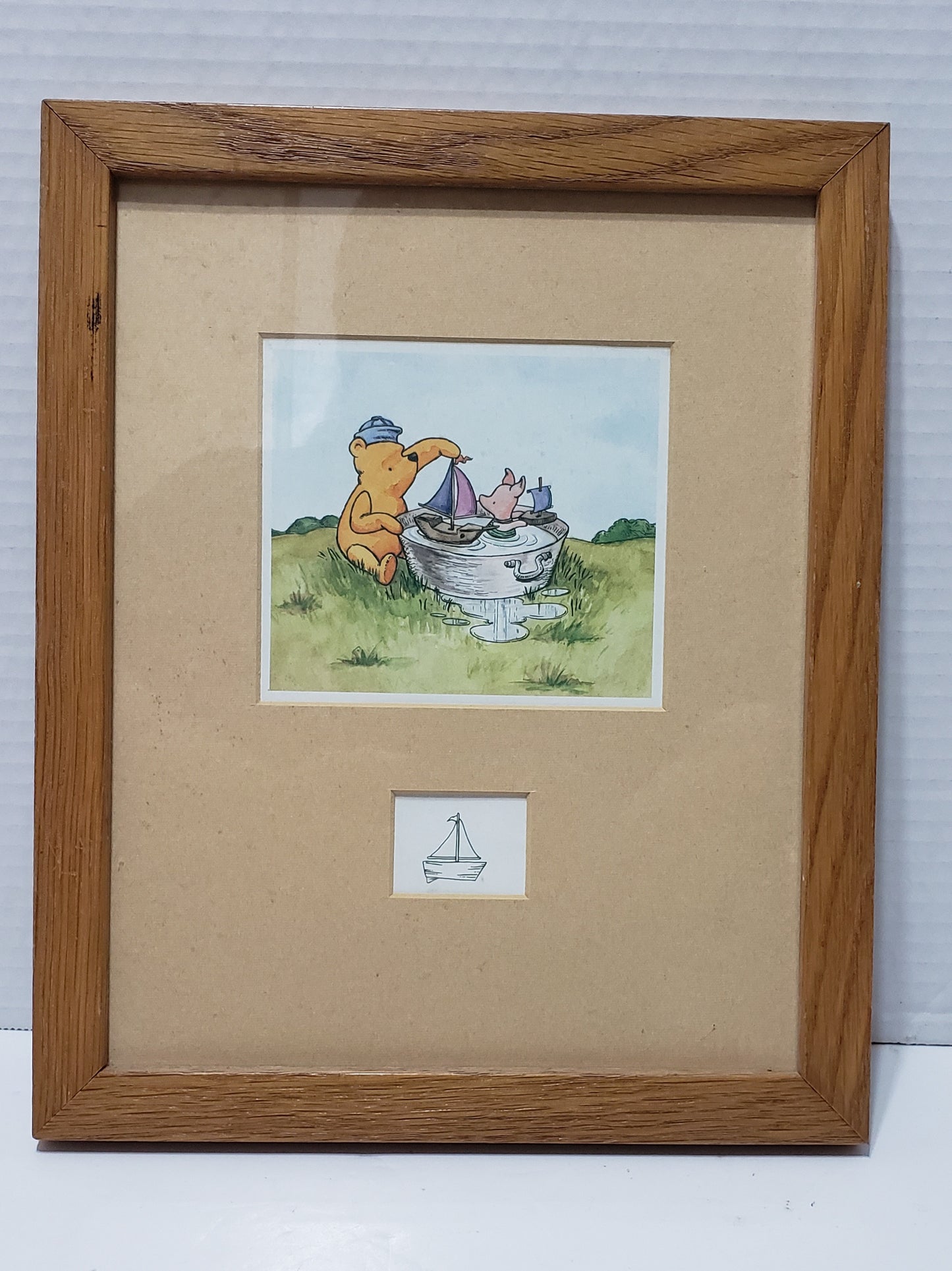 Impression encadrée Winnie l'ourson et Porcinet de la collection Lijue