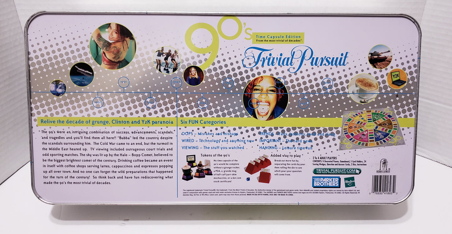Trivial Pursuit 90's Time Capsule Edition - 2004