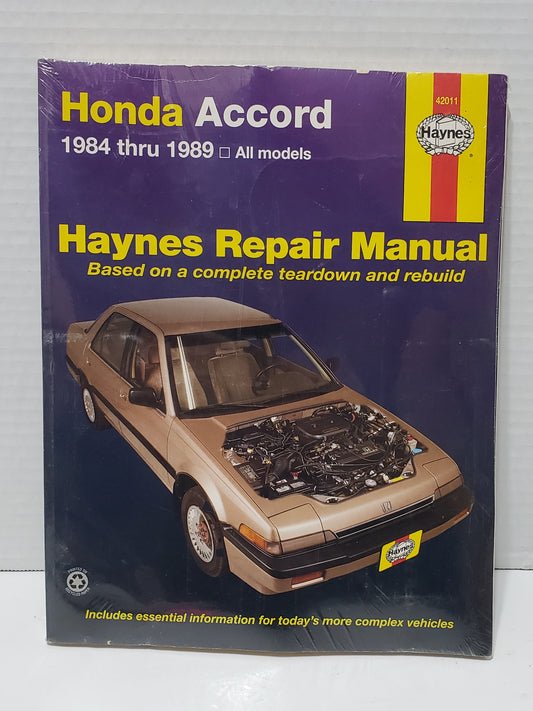 Haynes Repair Manual - Honda Accord 1984-1989
