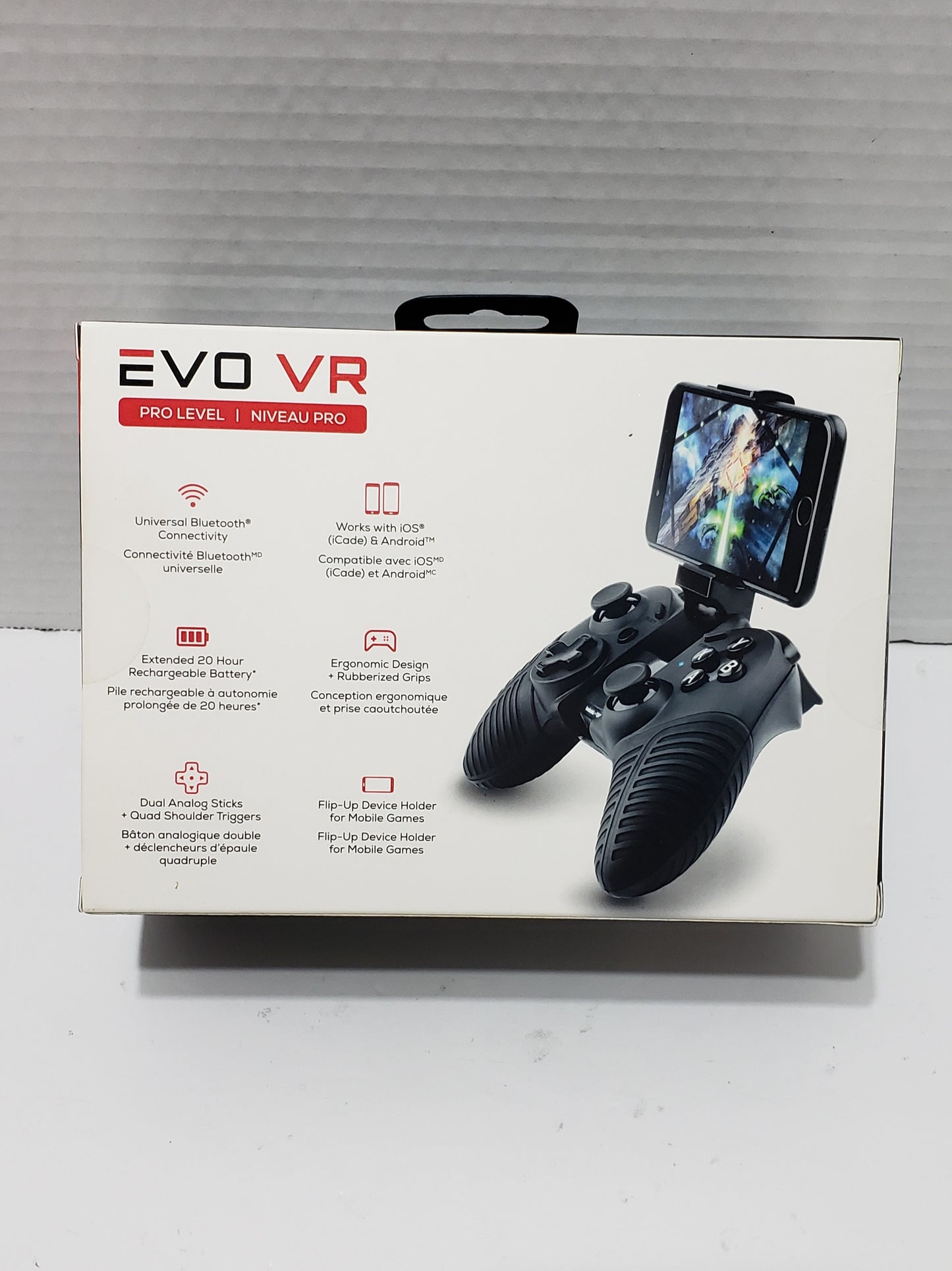 Manette de jeu sans fil Bluetooth EVO VR Pro Level pour smartphone et casque VR