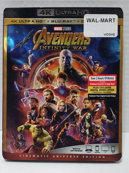 Avengers: Infinity War, Cinematic Universe Edition, 4K UHD - Blu-ray