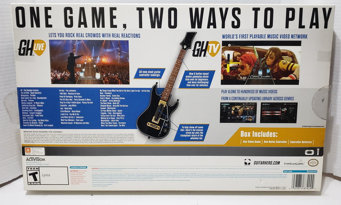 Guitar Hero Live - Nintendo Wii U