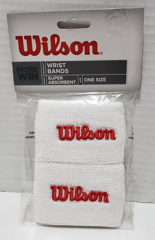Wilson Wrist Bands - White
