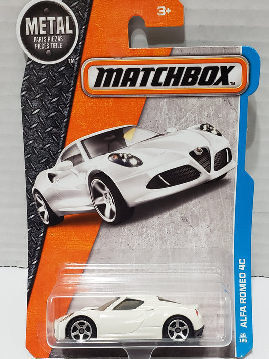 Matchbox: Alfa Romeo 4C, White - 2016