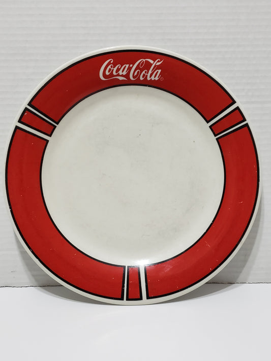 Coca-Cola Dinner Plate, Red/White - Vintage 1996
