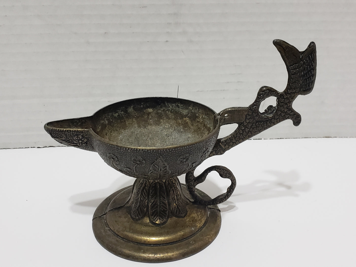 Antique Brass Oil Lamp/Incense Holder/Decanter/Candle Holder - 1950s