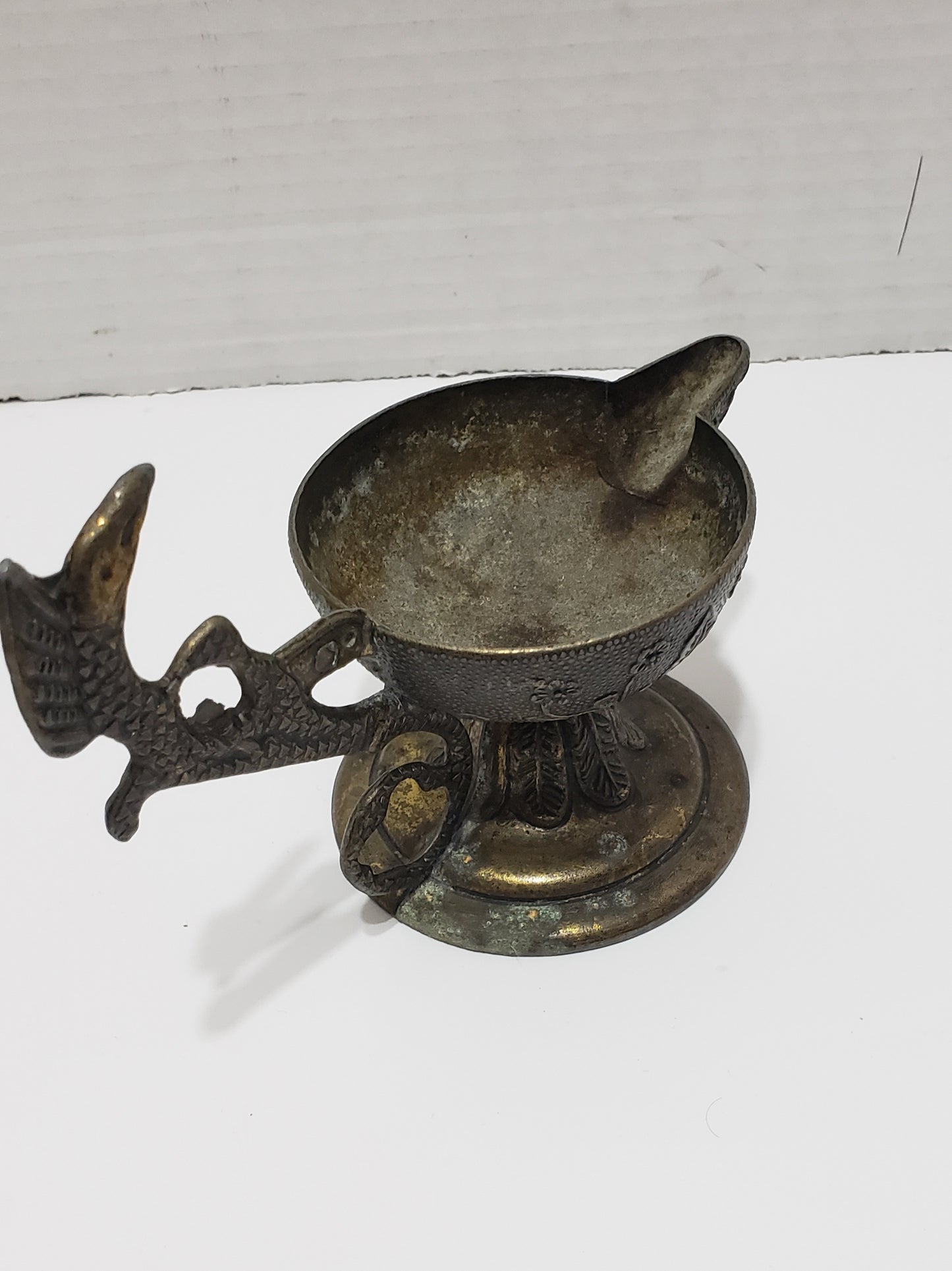 Antique Brass Oil Lamp/Incense Holder/Decanter/Candle Holder - 1950s