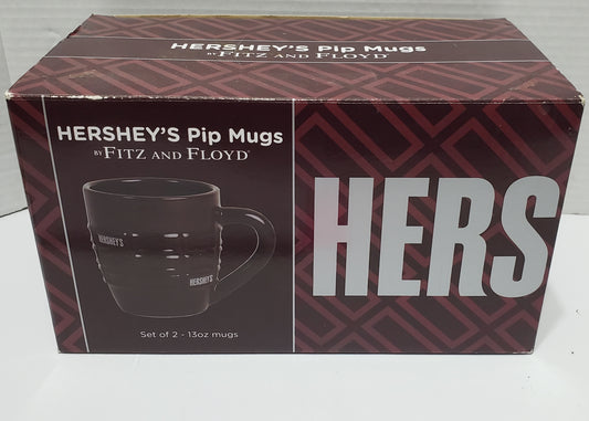 Hershey's Pip Mugs by Fitz And Floyd - Set Of 2