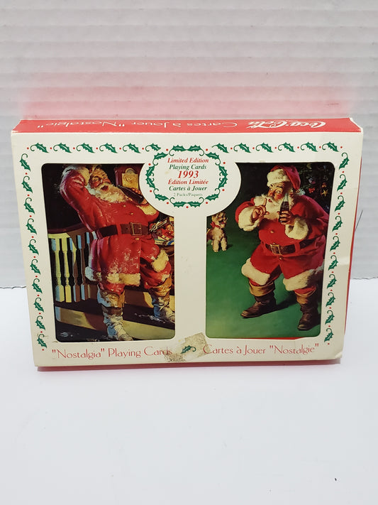 Coca-Cola Christmas Nostalgia Playing Cards, Limited Edition - 1993