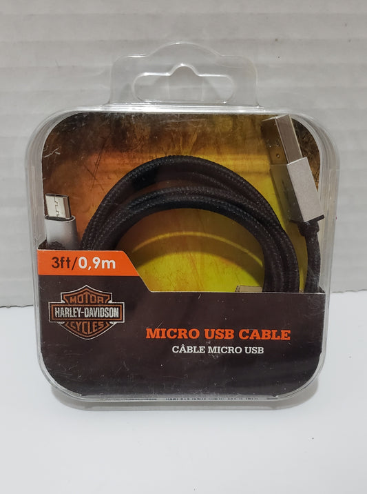Harley-Davidson Micro USB Cable - 3 Foot