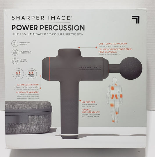Sharper Image Power Percussion Deep Tissue Massager, New