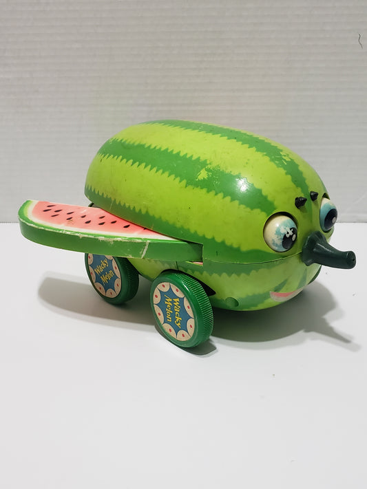 Cragstan Wacky Melon Pull Toy, Vintage 1960s - RARE