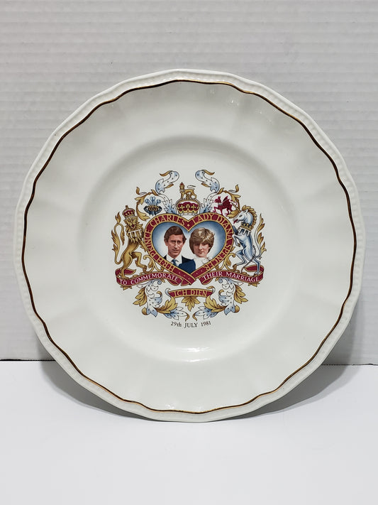 Prince Charles & Princess Diana Plate, Enoch Wedgwood - 10"
