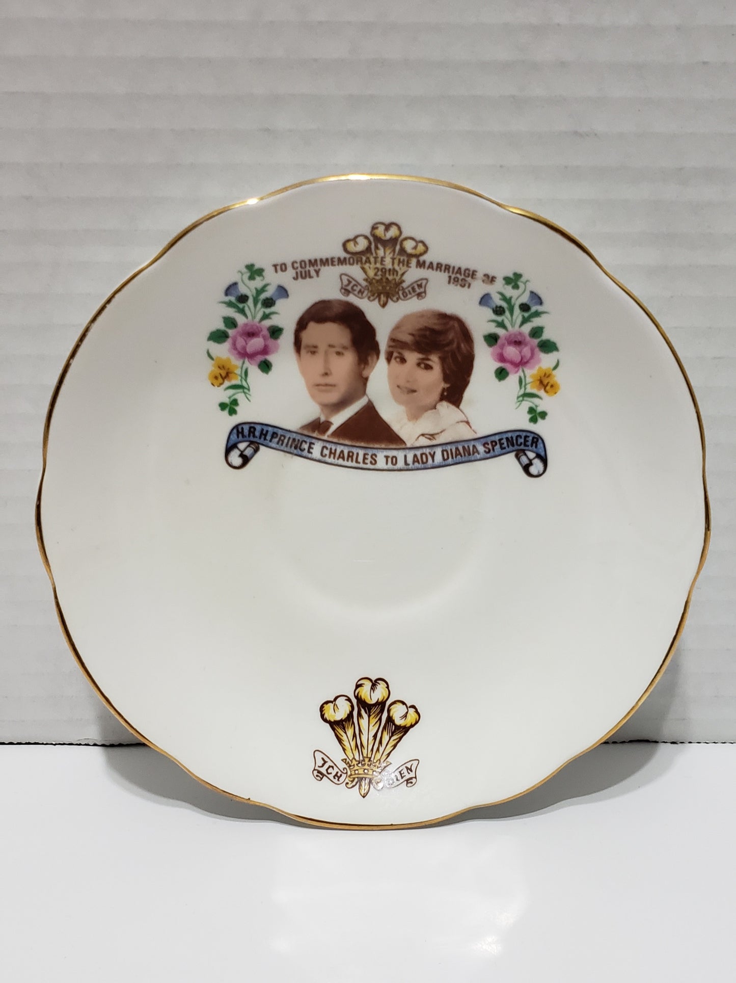 Prince Charles & Princess Diana Marriage Cup & Saucer, Vintage 1981