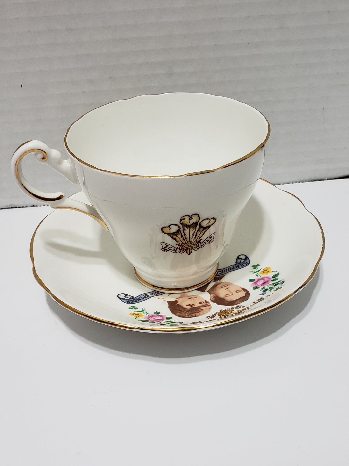 Prince Charles & Princess Diana Marriage Cup & Saucer, Vintage 1981