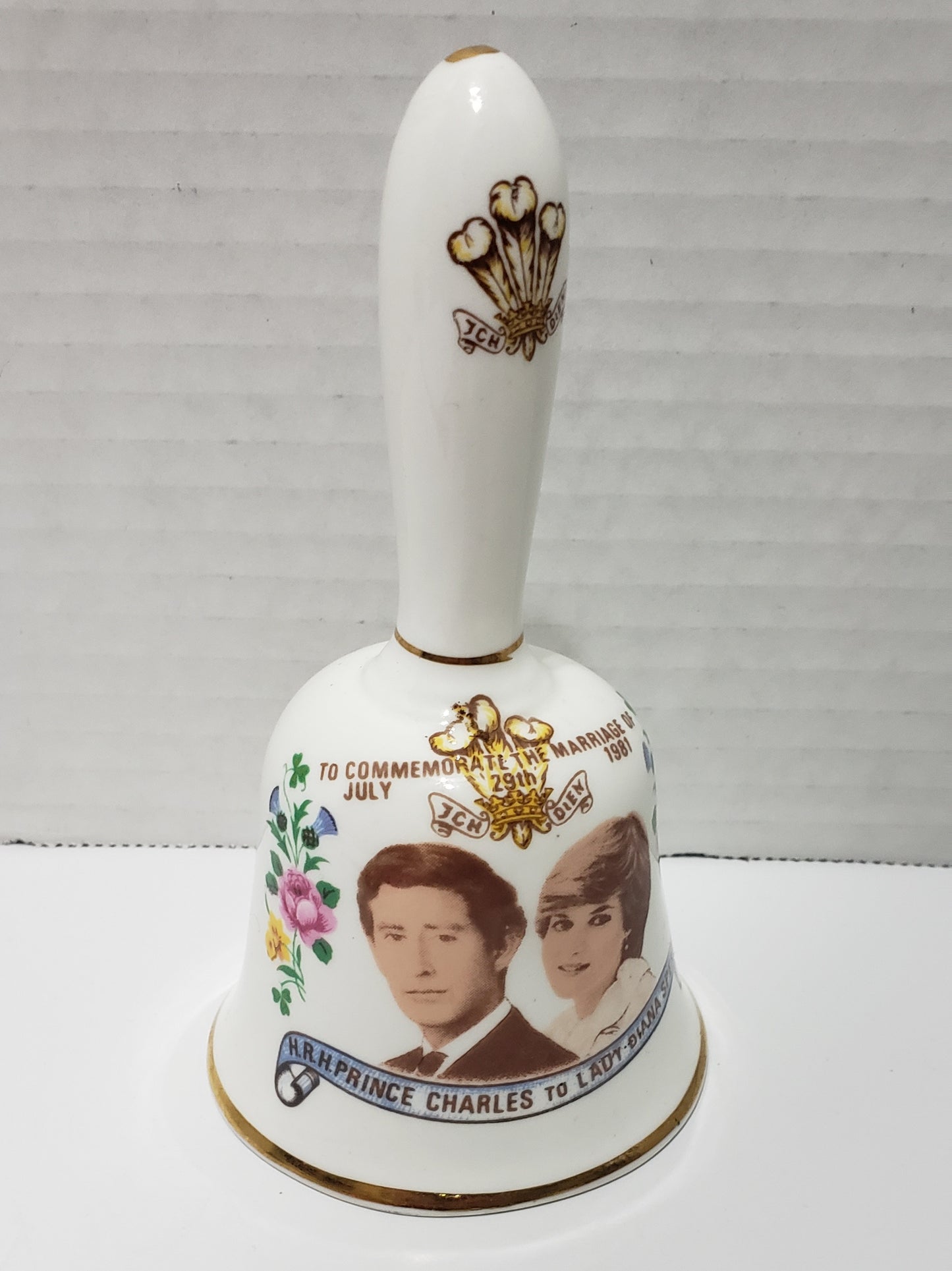 Prince Charles & Princess Diana Commemorate Marriage Bell - 5"