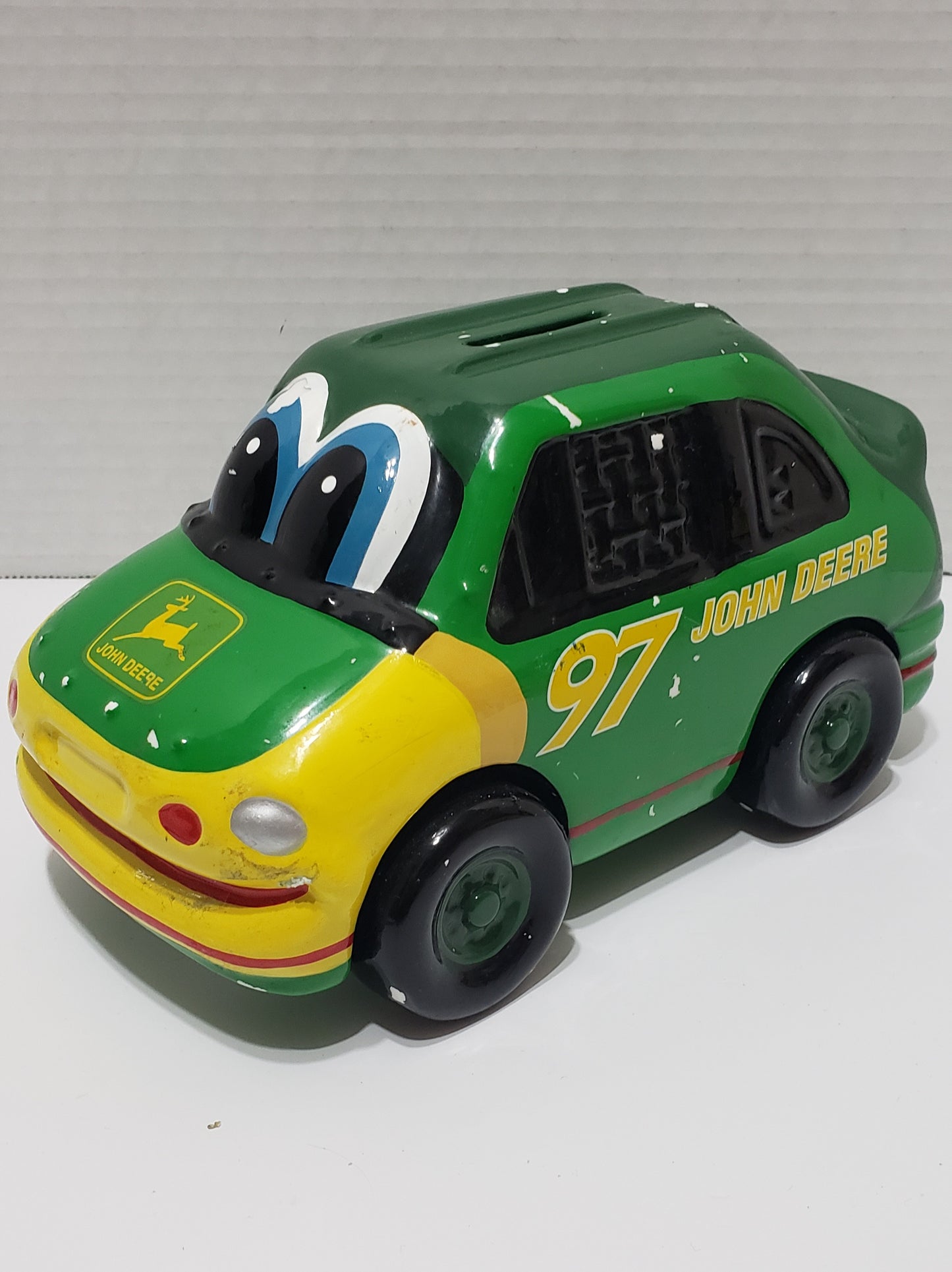 John Deere Car Coin Piggy Bank - Vintage 1999