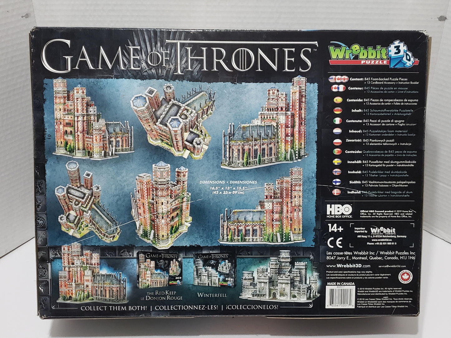 Game Of Thrones: The Red Keep - 3D Puzzle