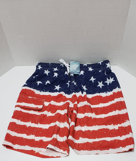 Brisira American Flag Shorts - Men Size 28 - XS