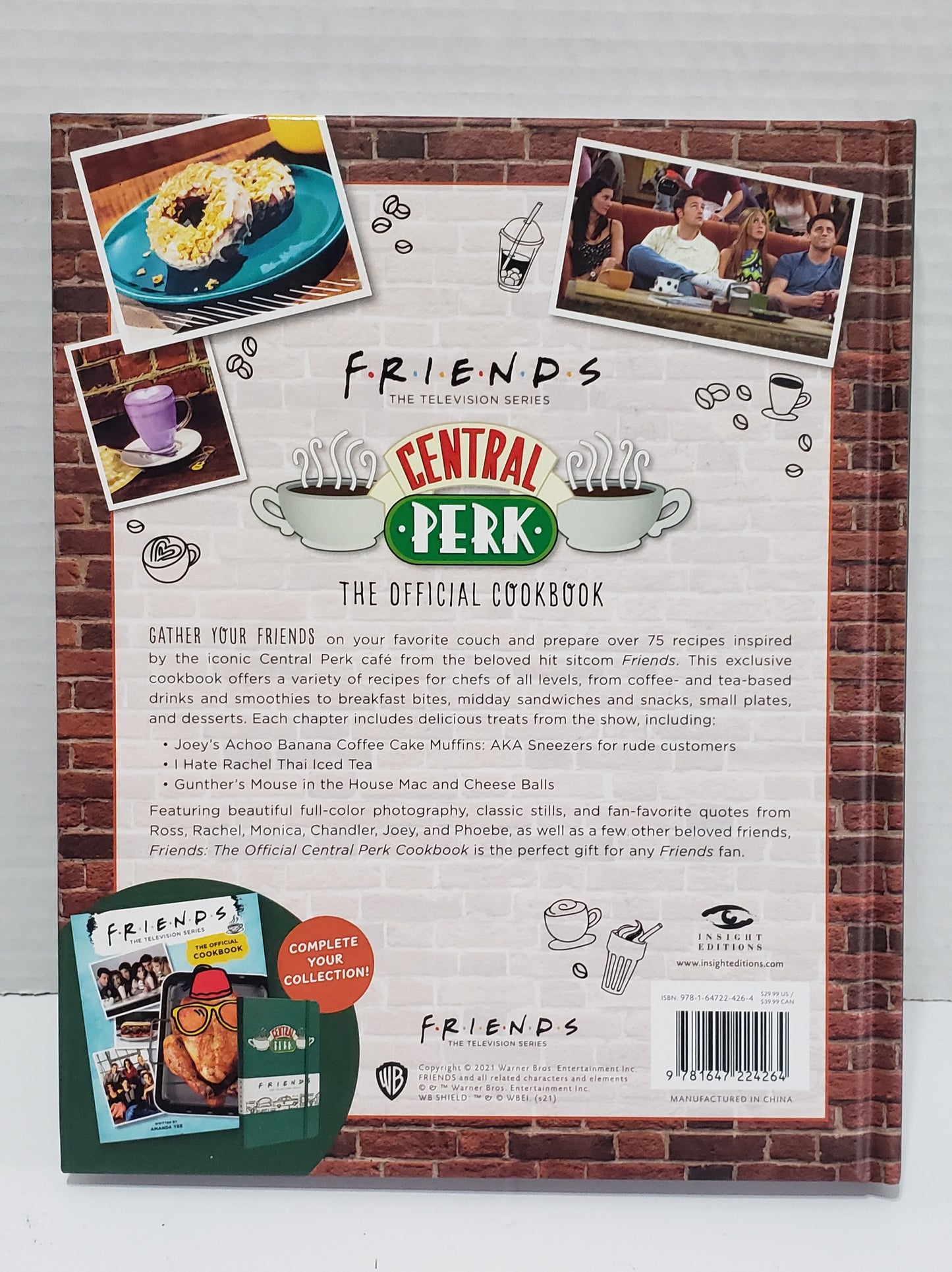 FRIENDS: Central Perk The Official Cookbook - Hardcover