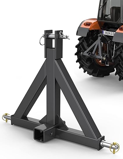 Sulythw 3 Point Trailer Hitch 2" Receiver Heavy Duty Tractor Drawbar Quick Hitch Category 1