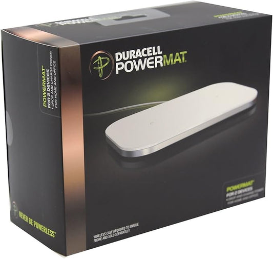 Duracell Powermat2x PowerMat for 2 Devices (PMA Compatible) - White