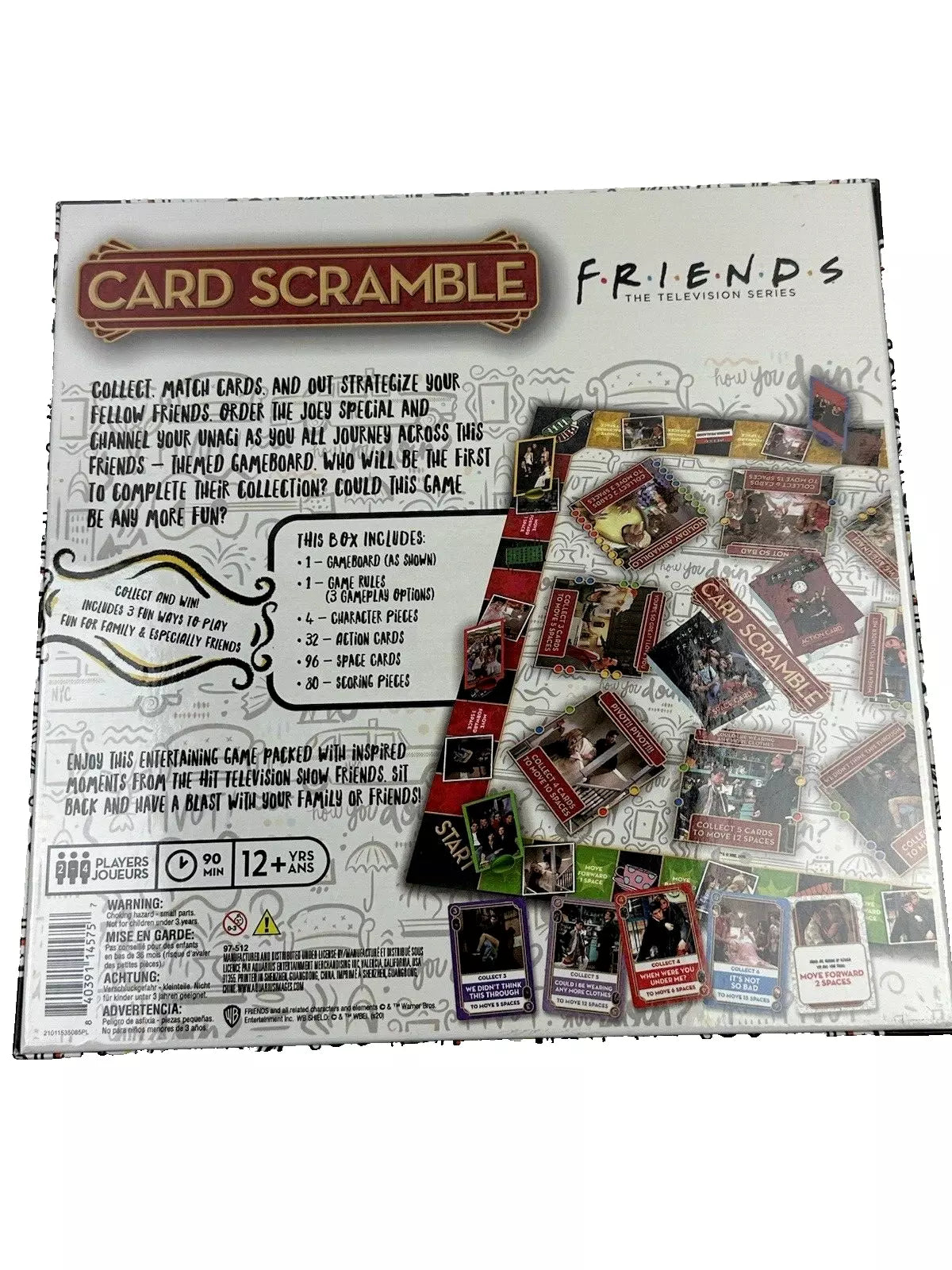 FRIENDS Card Scramble Board Game