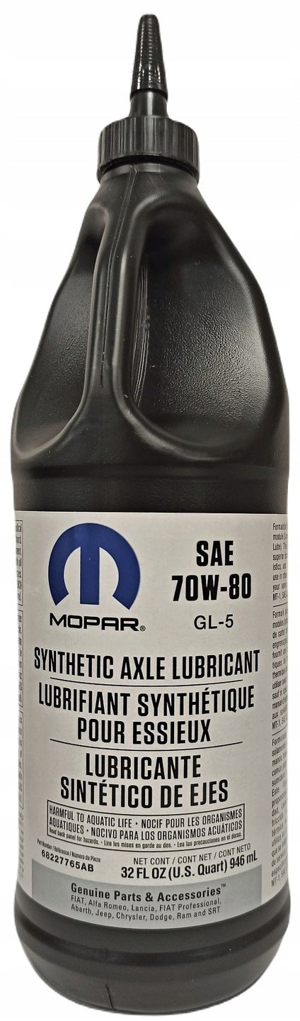 MOPAR - Synthetic Axle Lubricant SAE 70W-80 (68227765AB)